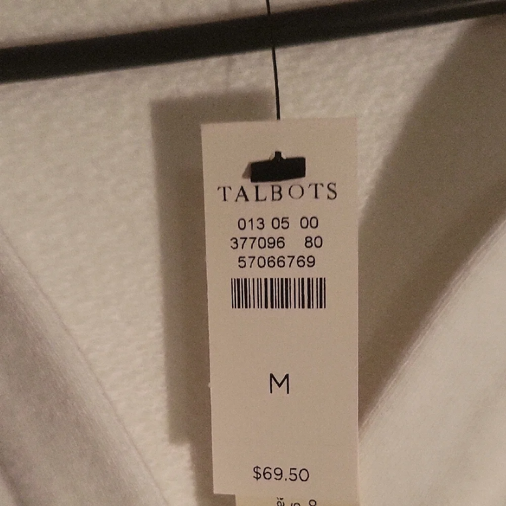 Talbots Ivory Collared Top - Picture 3 of 9